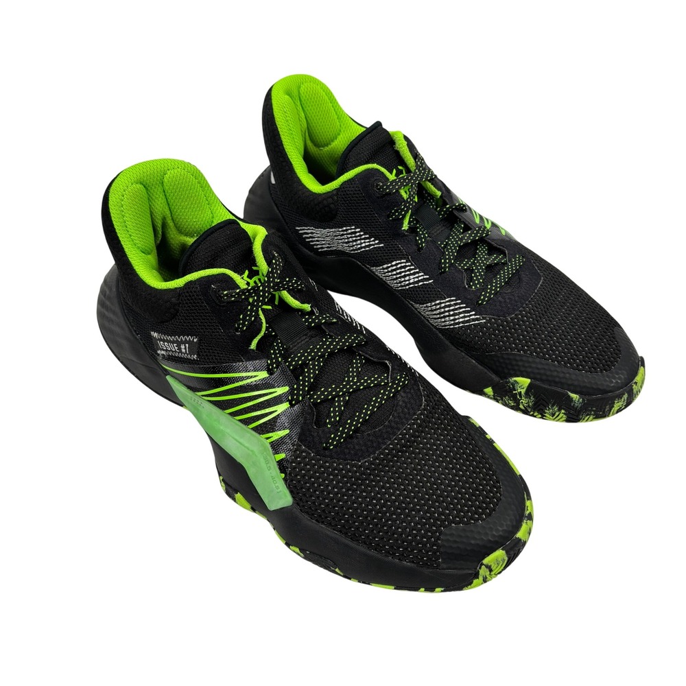 Adidas DON‎ Issue 1 Stealth Spider-Man Basketball Shoes 7 Black Green EF2933